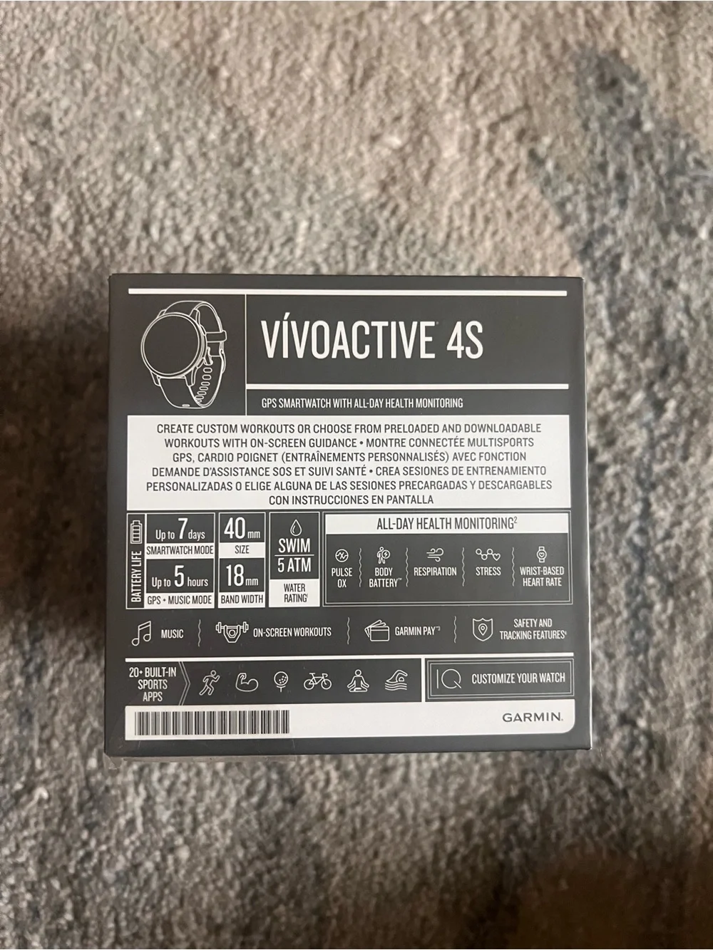garmin original vívoactive